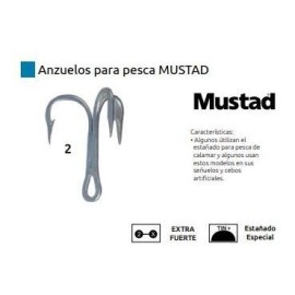 Anzuelo Para Pesca 3565ads 2 Mustad (50 Piezas) Anzuelo Para Pesca 3565ads 2 Mustad (50 Piezas)