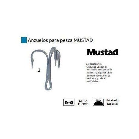 Anzuelo Para Pesca 3565ads 2 Mustad (50 Piezas) Anzuelo Para Pesca 3565ads 2 Mustad (50 Piezas)